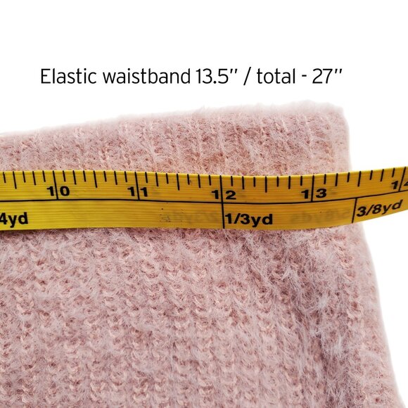 Mimi Chica Fuzzy Plush Hairy Sweater Skirt Blush Light Pink M - Picture 7 of 10